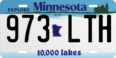 MN license plate 973LTH