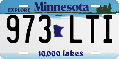 MN license plate 973LTI