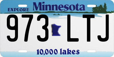 MN license plate 973LTJ