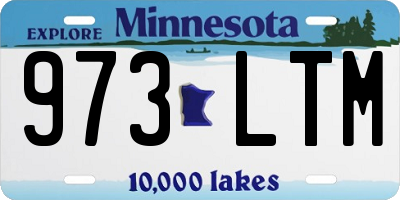 MN license plate 973LTM