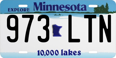 MN license plate 973LTN