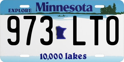 MN license plate 973LTO