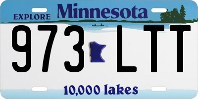 MN license plate 973LTT