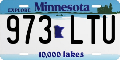 MN license plate 973LTU