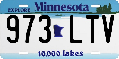 MN license plate 973LTV