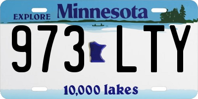 MN license plate 973LTY