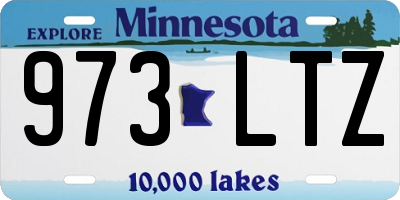 MN license plate 973LTZ