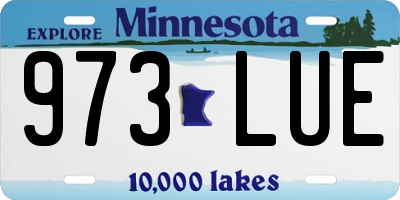 MN license plate 973LUE