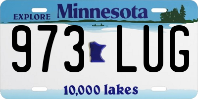 MN license plate 973LUG