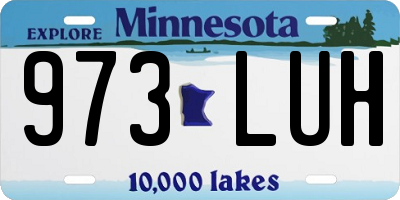 MN license plate 973LUH