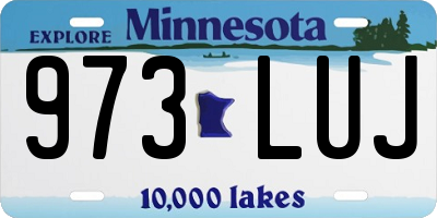 MN license plate 973LUJ