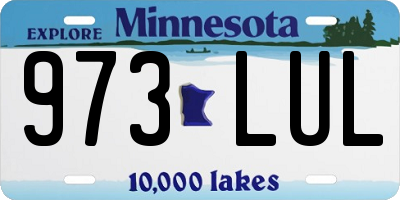MN license plate 973LUL