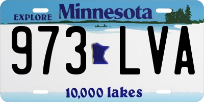 MN license plate 973LVA