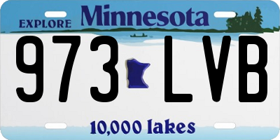MN license plate 973LVB