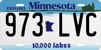MN license plate 973LVC