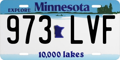 MN license plate 973LVF