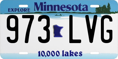 MN license plate 973LVG