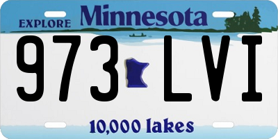 MN license plate 973LVI