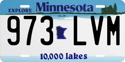 MN license plate 973LVM