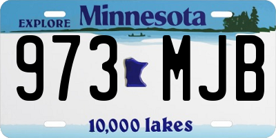 MN license plate 973MJB