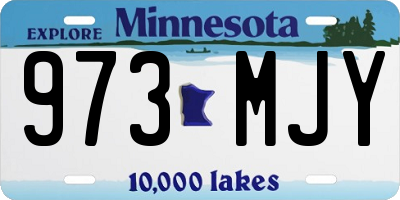 MN license plate 973MJY