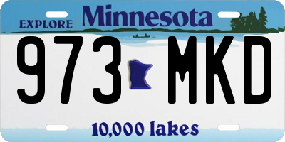 MN license plate 973MKD