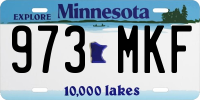 MN license plate 973MKF