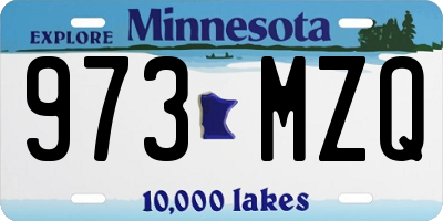 MN license plate 973MZQ