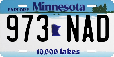 MN license plate 973NAD