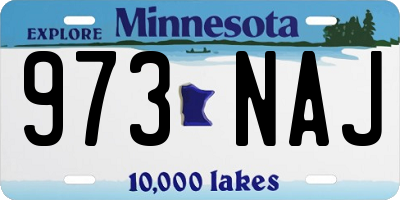 MN license plate 973NAJ