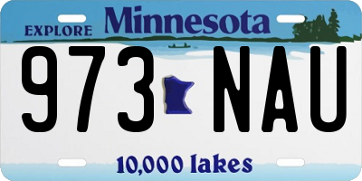 MN license plate 973NAU