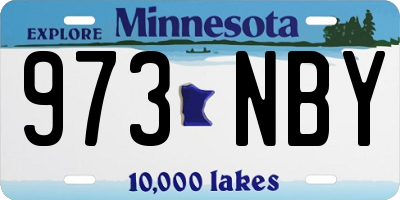 MN license plate 973NBY