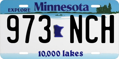 MN license plate 973NCH