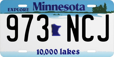 MN license plate 973NCJ