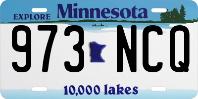 MN license plate 973NCQ