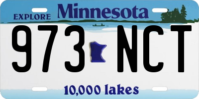 MN license plate 973NCT