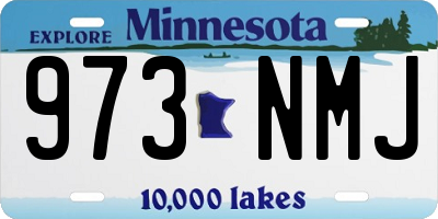 MN license plate 973NMJ