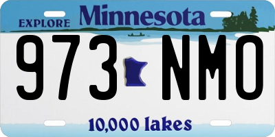 MN license plate 973NMO
