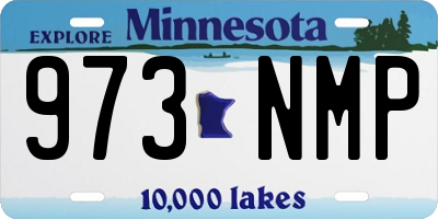 MN license plate 973NMP