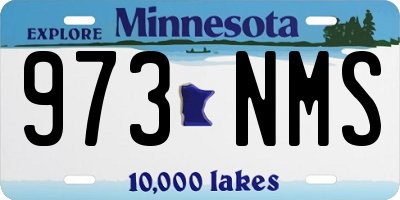 MN license plate 973NMS