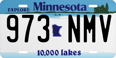 MN license plate 973NMV
