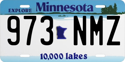 MN license plate 973NMZ