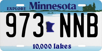 MN license plate 973NNB