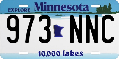 MN license plate 973NNC