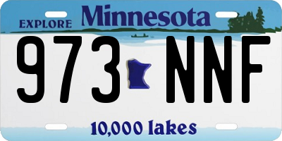MN license plate 973NNF