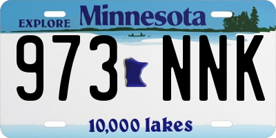 MN license plate 973NNK