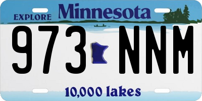 MN license plate 973NNM