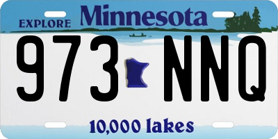 MN license plate 973NNQ