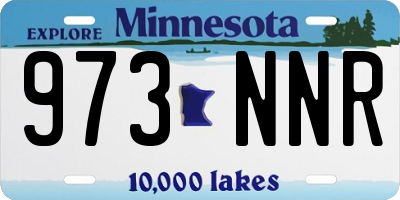 MN license plate 973NNR