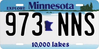 MN license plate 973NNS